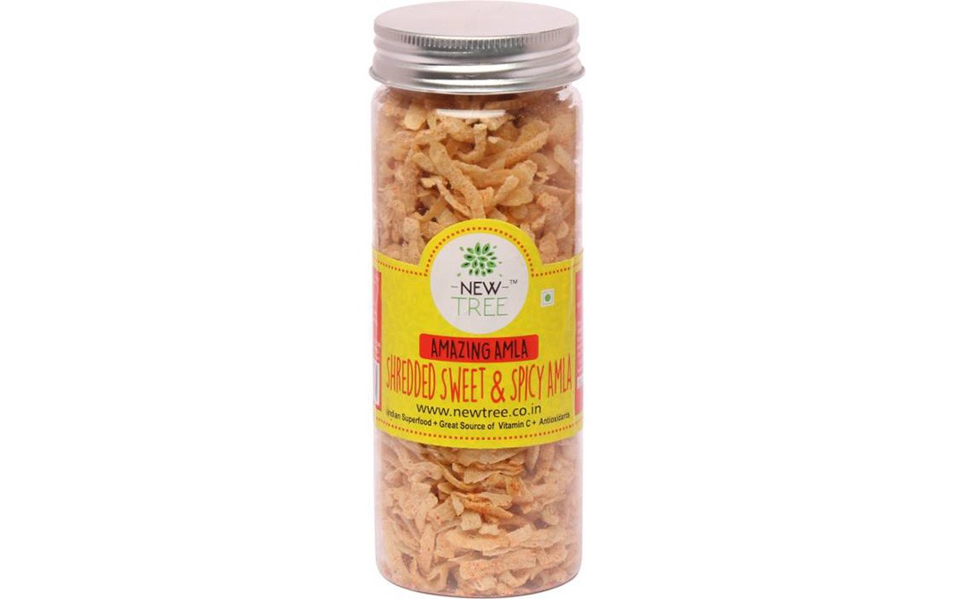 New Tree Shredded Sweet Spicy Amla   Glass Jar  125 grams